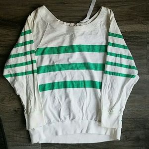 Off the shoulder/ back tied shirt